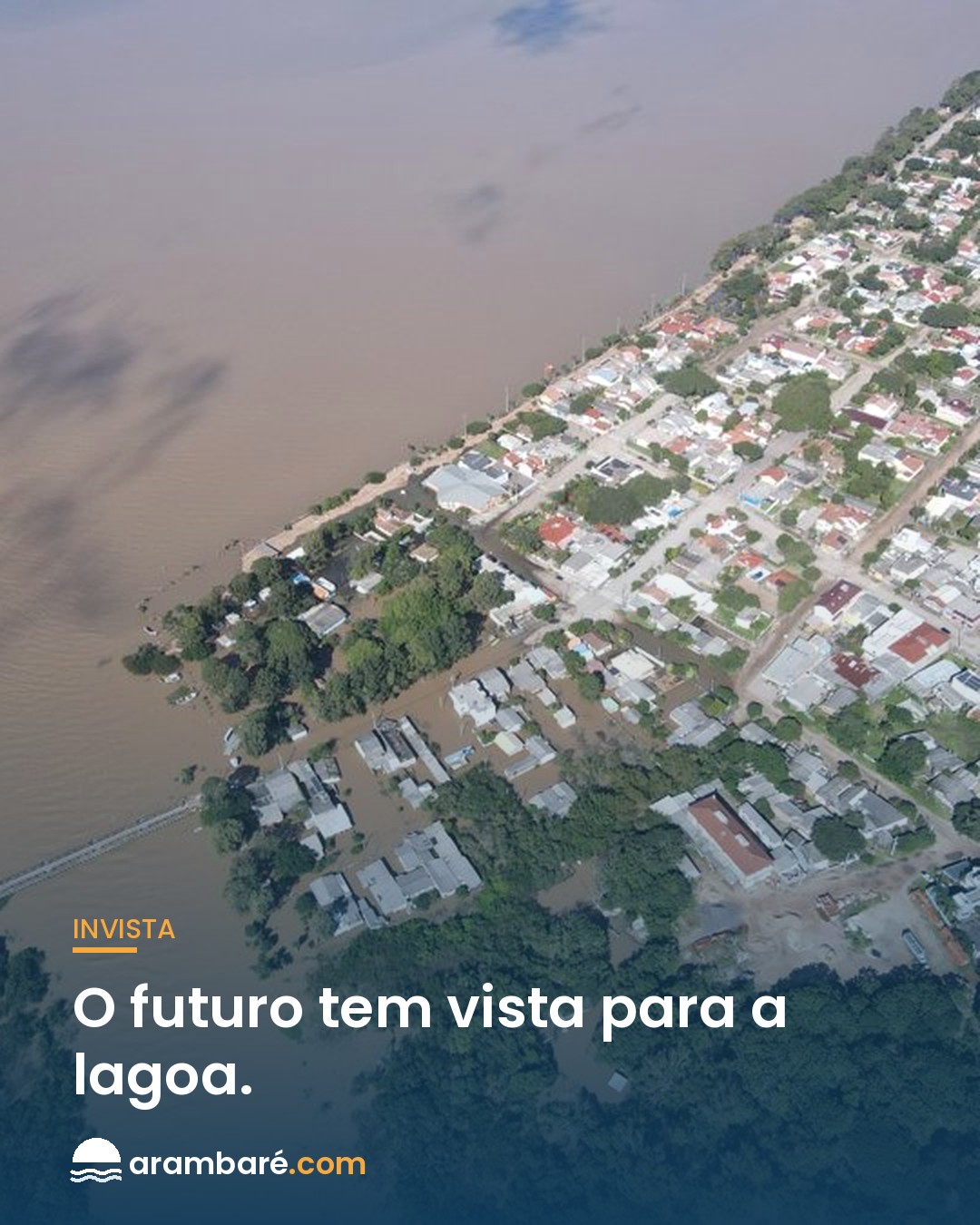 O futuro tem vista para a lagoa. 🌅 Arambaré fica a 138 km de Porto Alegre — o litoral de