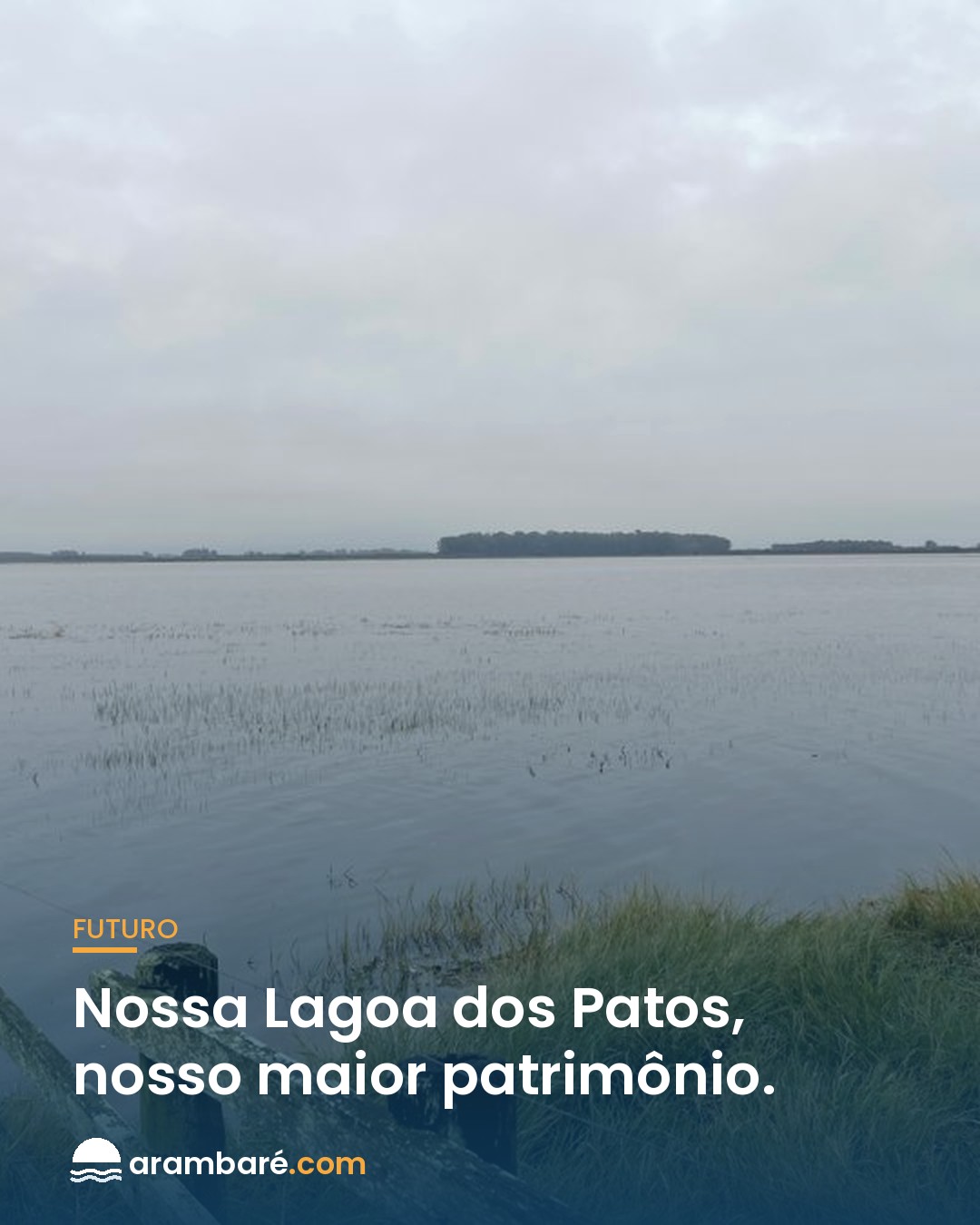 A Lagoa dos Patos é o nosso maior patrimônio. 💧 São 15 km de orla de água doce que susten
